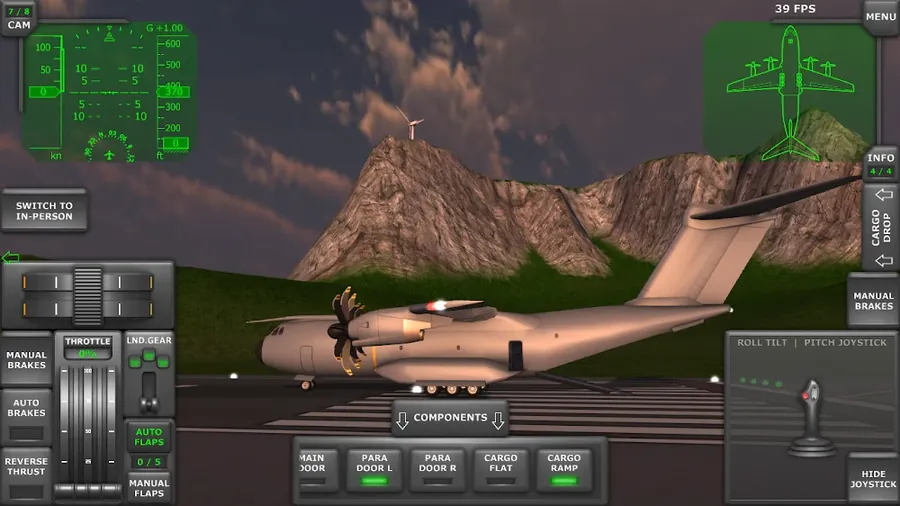 Στιγμιότυπο από το Turboprop Flight Simulator